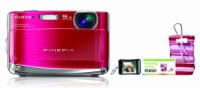 Fujifilm FinePix Z70 12 MP Digital Camera with 5x Optical Zoom and 2.7-Inch LCD Photo Bundle (Berry)