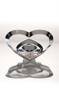 Baccarat Heart Of Love Clear Paperweight 2106263