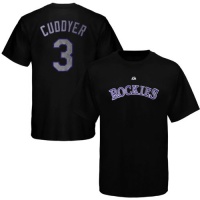 MLB Majestic Michael Cuddyer Colorado Rockies Youth Name & Number T-Shirt - Black