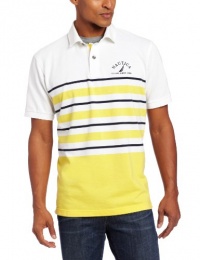 Nautica Men's Big-Tall Short Sleeve Micro Engineered Stripe Polo