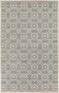 Area Rug 5x8 Rectangle Transitional Seafoam Color - Surya Goa Rug from RugPal