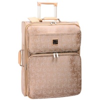 Diane Von Furstenberg Luggage Signature Seven 28 Inch Expandable Upright, Tan/Crème, One Size