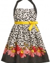 Bonnie Jean Girls 2-6X Border Print Halter Dress