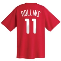 Jimmy Rollins Philadelphia Phillies Youth Name and Number T-Shirt