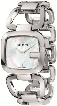 Gucci Women's YA125404 G-Gucci Medium White Mother of Pearl Dial Watch