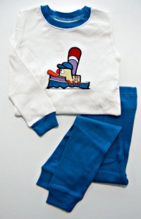 ApplesaucewearTM Two-Piece Cotton Tug Boat Pajamas - Sizes 6 Mo. to 5T (18-24 months)