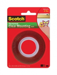 3M Scotch Heavy Duty Mounting Tape, Clear (4010)