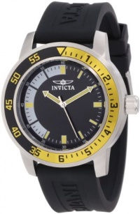 Invicta Men's 12846 Specialty Black Dial Watch with Yellow/Black Bezel