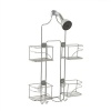 Zenith Products 7446ss Expandable Shower Caddy for Hand Held Shower or Tall Bottles, Chrome