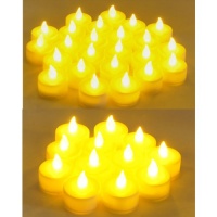 Instapark® LCL-72 Battery-powered Flameless LED Tealight Candles, 6-Dozen Pack