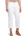 James Jeans Women's Plus-Size Neo Beau Z Jean, Neo White Pearl, 18W