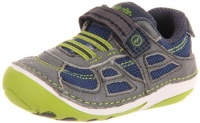 Stride Rite SRT SM Conner Sneaker (Infant/Toddler),Navy/Lime,5.5 M US Toddler