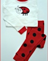 ApplesaucewearTM Two-Piece Cotton Lady Bug Pajamas - Sizes 6 Mo. to 5T (5 Toddler)