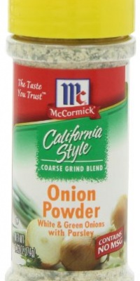 McCormick California Style Coarse Grind Blend Onion Powder, White and Green Onions with Parsley, 2.62 Ounce Unit