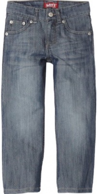 Levi's Boys 2-7 Slim Straight Blurred Jean, Blurred, 6R