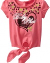 Baby Phat - Kids Baby-Girls Infant Front Print Tee, Pink Glo, 12