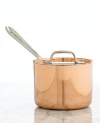 Delicate sauces are often integral to a recipe's success, but they're difficult to get just right. This All-Clad copper saucepan provides complete control over cooking heat,  pairing the extraordinary benefits and opulent aesthetics of copper with the hassle-free maintenance of stainless steel. Lifetime warranty.