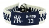 MLB Alex Rodriguez Authentic Jersey Bracelet