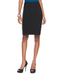 INC's petite pencil skirt is an essential for your work wardrobe-- pair it with the season's latest tops and blouses.