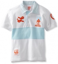 LRG - Kids Boys 2-7 Little Down From Earth Polo, White, 4