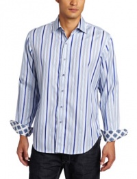 Robert Graham Men's Buckingham Long Sleeve Sport Shirt