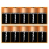 Duracell Size C 10 Coppertop Alkaline Batteries MN1400 Duralock