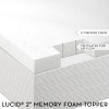 Lucid® by Linenspa 2 Ventilated Memory Foam Mattress Topper 3-Year Warranty