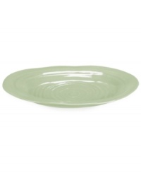 Celebrated chef and writer Sophie Conran introduces dinnerware designed for every step of the meal, from oven to table. A ribbed texture gives this sage platter from Portmeirion the charm of traditional hand-thrown pottery.