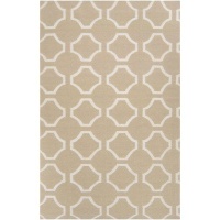 Surya Fallon FAL-1023 Jill Rosenwald Geometric Flat Weave Hand Made Area Rug, 8-Feet by 11-Feet, Light Taupe