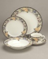 Throughout the world, the name Mikasa is synonymous with unparalleled taste and quality in fine tableware, giftware, and collectibles. The ¿Garden Harvest¿ dinnerware collection brings distinctive Mikasa design to your informal entertaining, in a fresh, clear pattern of summer fruits on creamy white glazed stoneware. (Clearance)