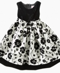 Pluck a pretty look. She'll love dressing up in this floral dress from Nannette.