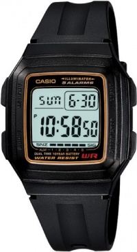 Casio Men's F201WA-9A Multi-Function Alarm Sports Watch