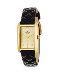 Just the ticket. This kate spade new york watch takes its cues from the jewel box, crafted of gold plate and styled to bring a dose of whimsical allure to your timekeeping.