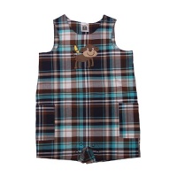 Carter's Boys Everyday Easy Plaid 'Monkey' Romper