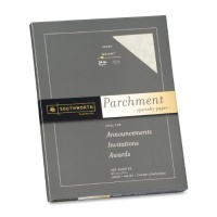 Southworth Colors + Textures Fine Parchment Paper, 24#, 8.5 x 11 Inches, Ivory, 100 per Pack (P984CK)