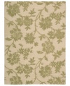 Uplifting style. Nourison's Skyland rug features lush, dreamy florals rendered in soft olive and ivory shades, bringing a heavenly feel to any space. The plush wool rug is enhanced with meticulous hand carving for beautiful detail and texture. (Clearance)