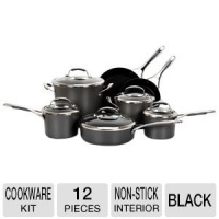 KitchenAid Gourmet Hard Anodized Nonstick 12-Piece Cookware Set