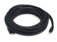 Monoprice 20ft Premium 3.5mm Stereo TRS Male-Female Extension Cable - Black