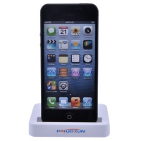 Patuoxun Slim Data Sync Charger Cradle Dock Docking Station for Apple iPhone 5 5G Black