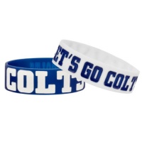 NFL Indianapolis Colts Bulky Bandz Bracelet 2-Pack