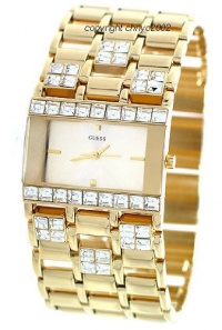 Guess Crystal Gold-Tone Ladies Watch G10591L