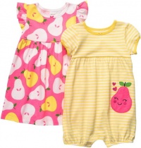 Carter's Infant 2-Pack Romper Dress - Yellow-24 Months