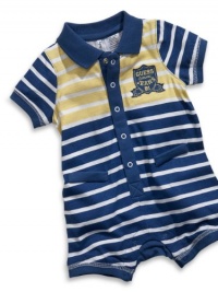 GUESS Kids Boys Striped Romper (0-9M), STRIPE (3/6M)