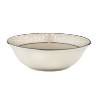 Lenox Pearl Innocence Platinum Banded Ivory China Fruit Bowl