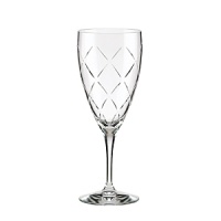 Diamond-shaped cuts delicately catch the light in these classic glasses from kate spade.