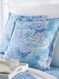 Lauren By Ralph Lauren Bedding Jamaica Blue Paisley Euro Sham