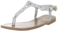 Polo Ralph Lauren Kids Alexa Sandal (Toddler/Little Kid/Big Kid),Silver/White,7 M US Toddler