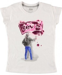 Levi's Spraypaint Chic T-Shirt (Sizes 7 - 16) - white, 8 - 10