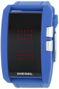 Diesel Men's DZ7166 Blue Color Domination LED Digital Black Dial Watch