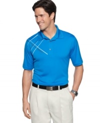 Up you game in an instant. This performance polo from Greg Norman for Tasso Elba will always score. (Clearance)